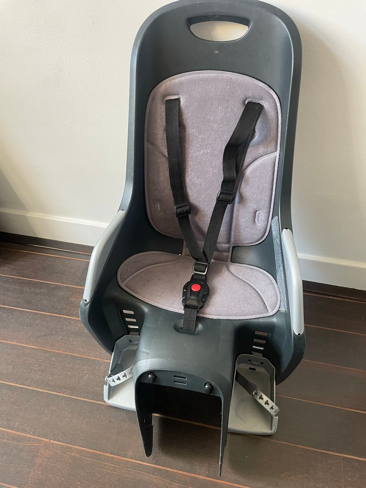 Polisport Bubbly Maxi fietszitje achter - Grijs, Ophalen, Achterzitje, 15 t/m 36 kg, Gebruikt