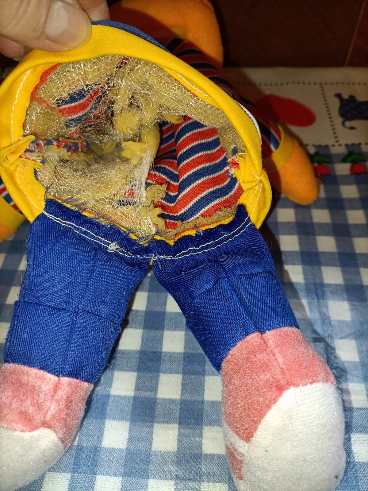 Vintage Ernie handpop Sesamstraat 32 cm groot, Ophalen of Verzenden, Zo goed als nieuw, Overige typen