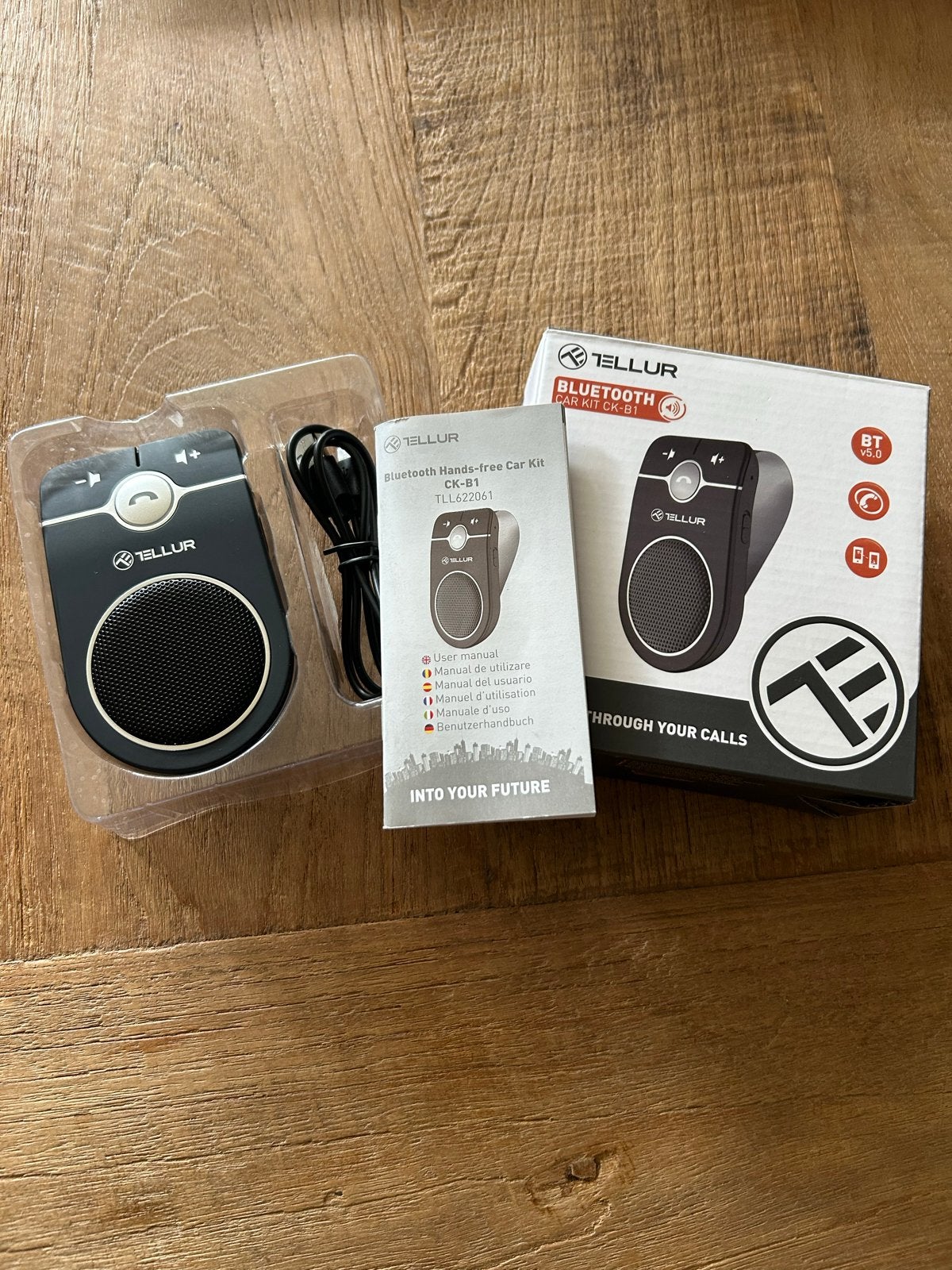 Tellur Bluetooth Carkit CK-B1 - Handsfree bellen in de auto, Ophalen of Verzenden, Zo goed als nieuw