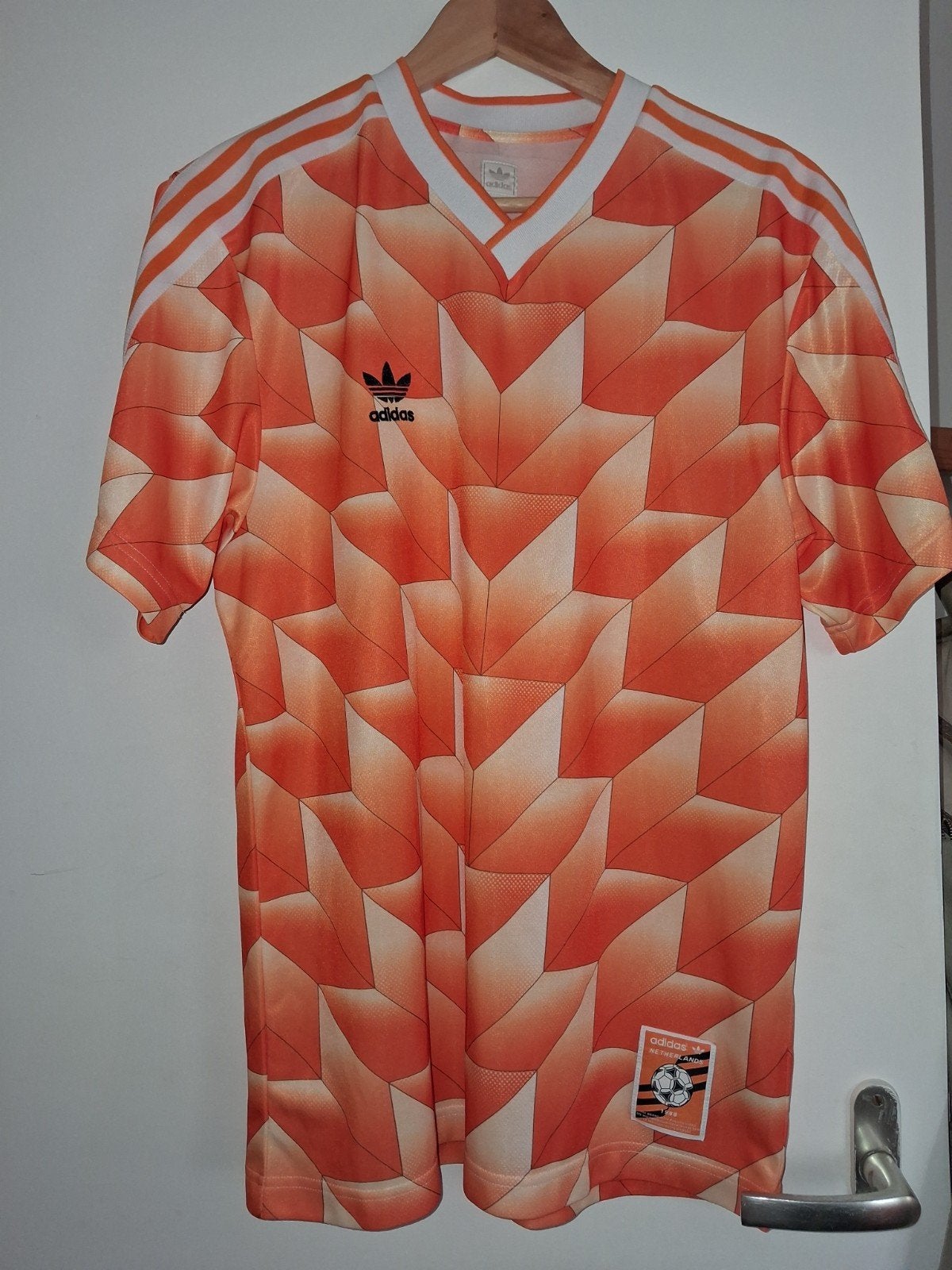 Ek 1988 shirt Adidas retro Nederlands elftal voetbalshirt m, Ophalen of Verzenden, Maat 48/50 (M), Oranje, Voetbal