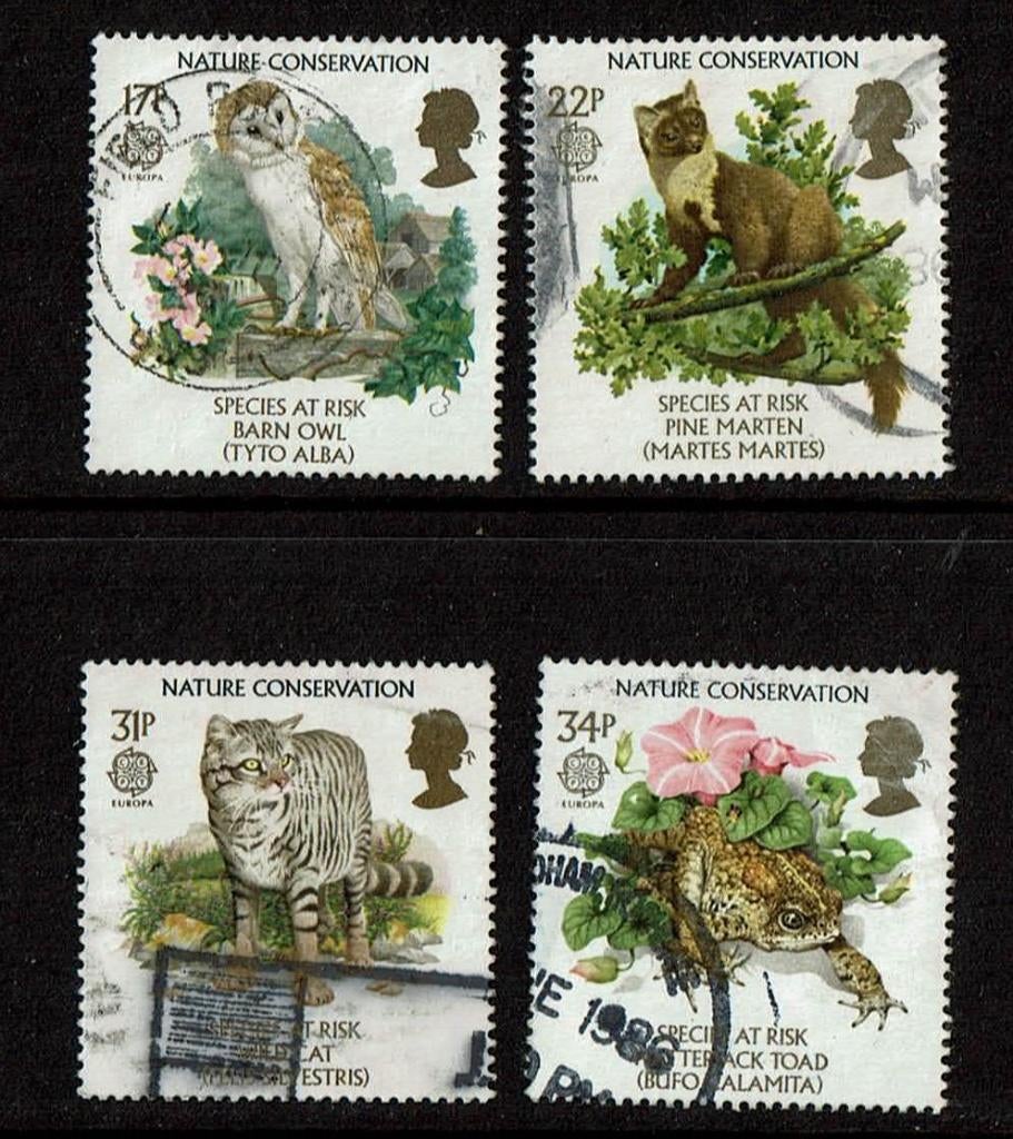 Engeland michel 1068-1071 gestempeld, Verzenden, Gestempeld