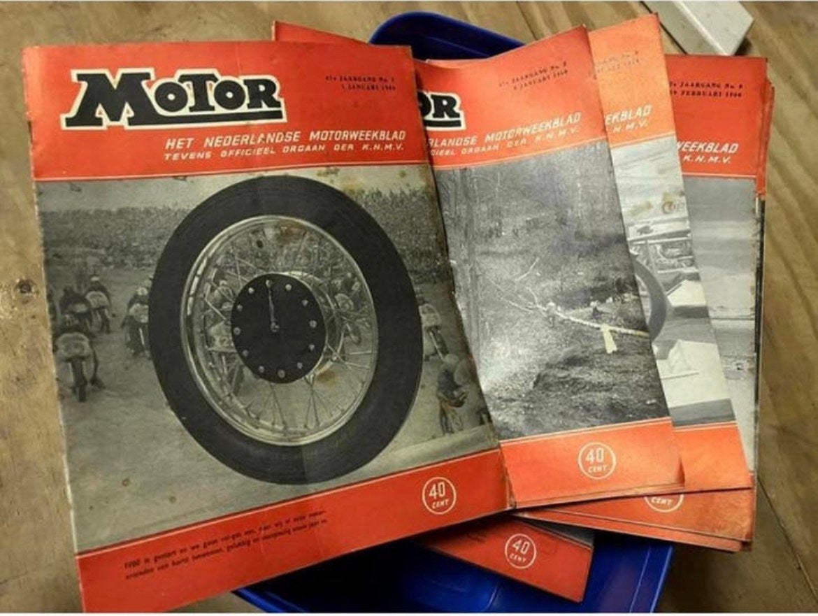 Vintage MOTOR tijdschriften uit 1960 KNMV complete jaargang, Ophalen of Verzenden, Motoren