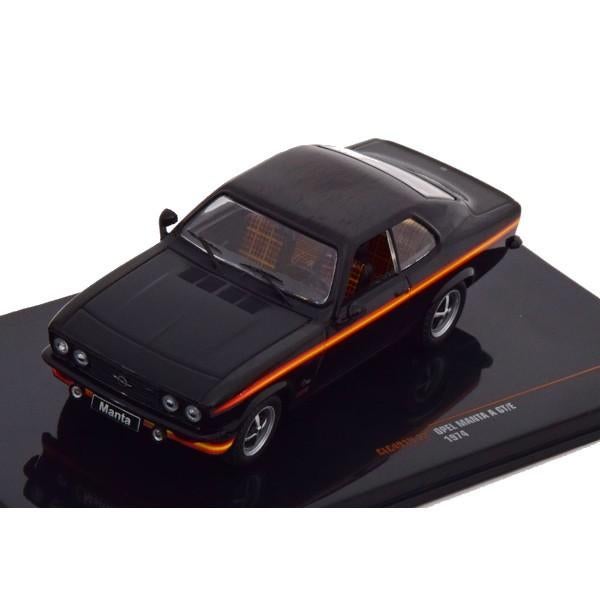 Opel Manta A GT/E 1974 Zwart Modelauto 1/43 Ixo Models Nieuw, Hobby en Vrije tijd, Modelauto's | 1:43, Overige merken, Ixo Models