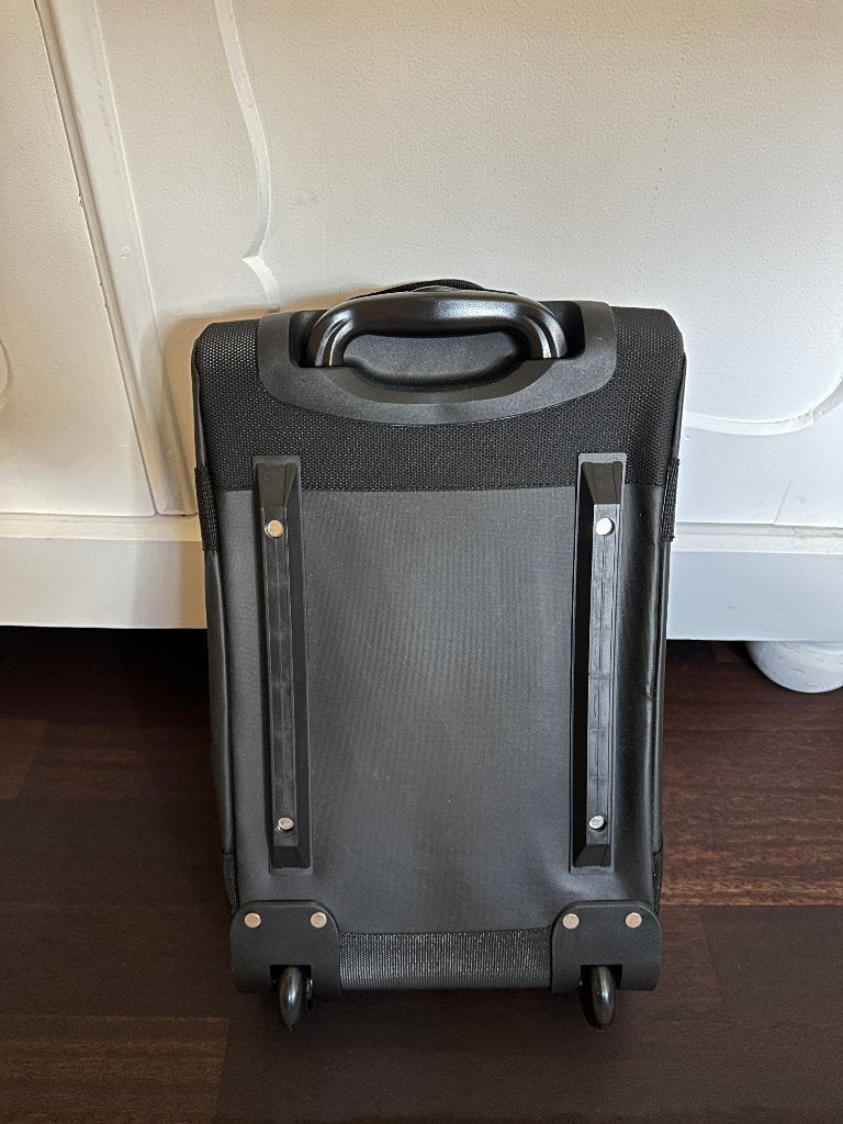 Zwarte Reistas op Wieltjes (Trolley), 40 tot 60 cm, Wieltjes, 20 tot 30 cm, Zwart