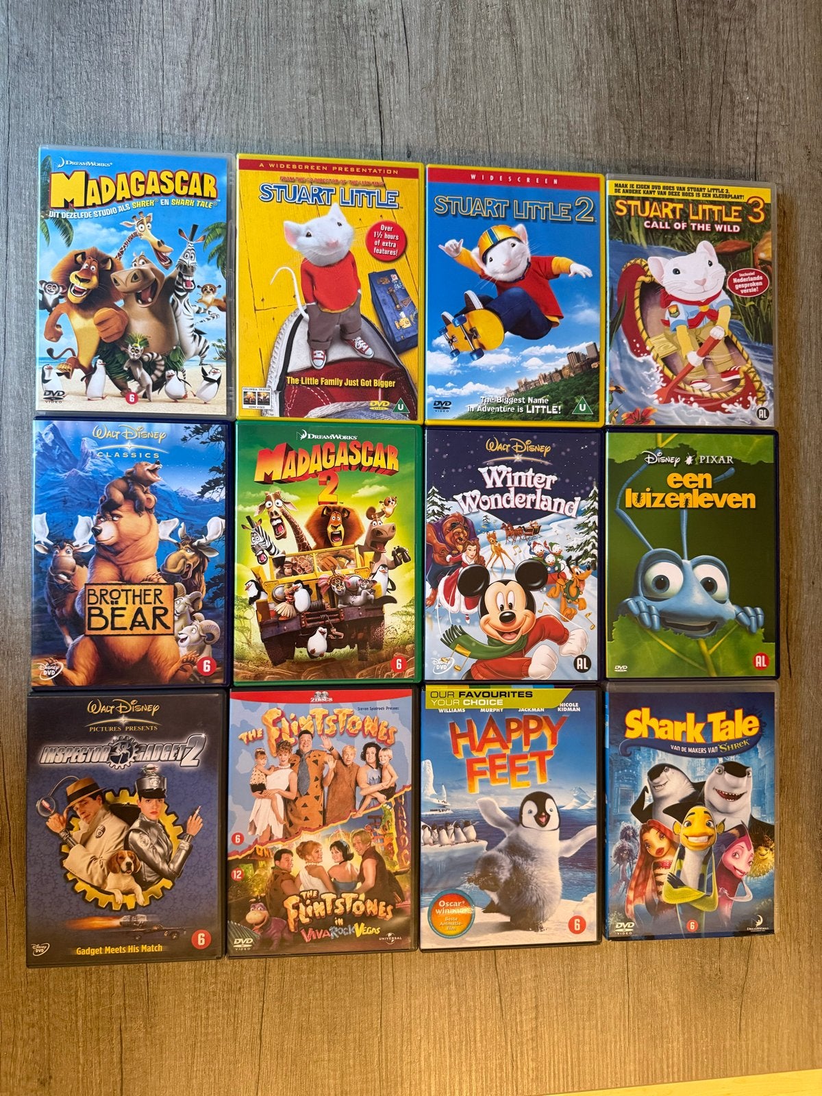 Grote collectie familiefilms op DVD, Gebruikt, Animatie, Alle leeftijden, Nederlands