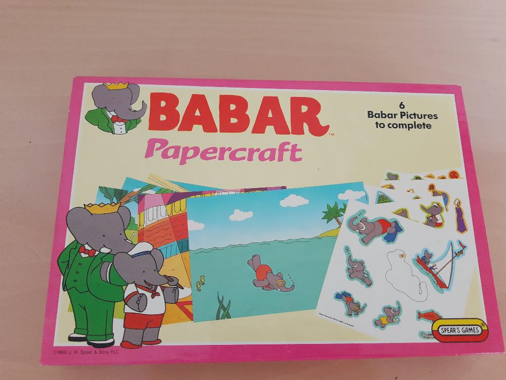 Babar : Vintage Papercraft (1990), Verzamelen, Ophalen of Verzenden, Gebruikt, Tv, Overige typen