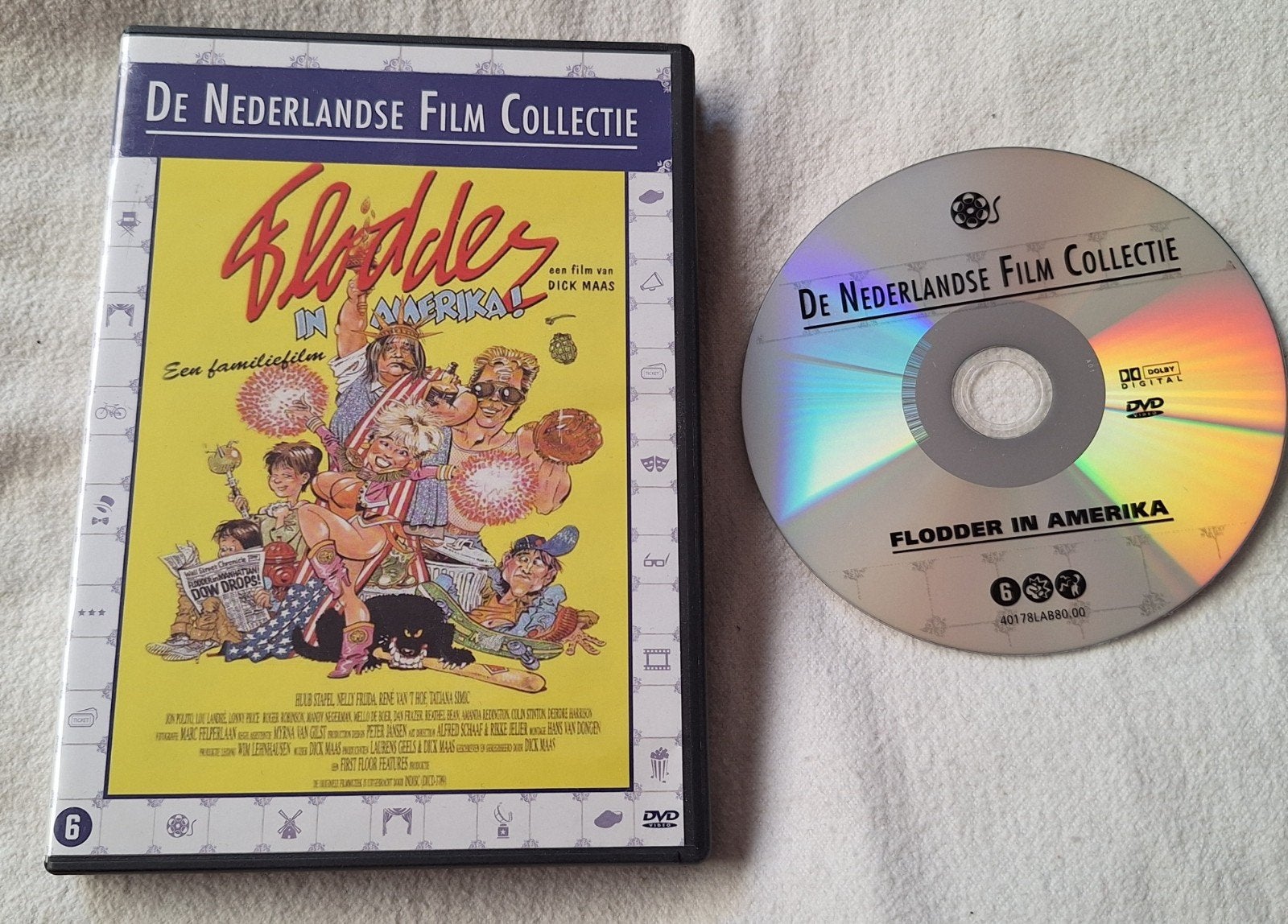 Flodder in Amerika ( Dick Maas ) met Frijda  Stapel, Simic, Vanaf 6 jaar, Ophalen of Verzenden, Komedie