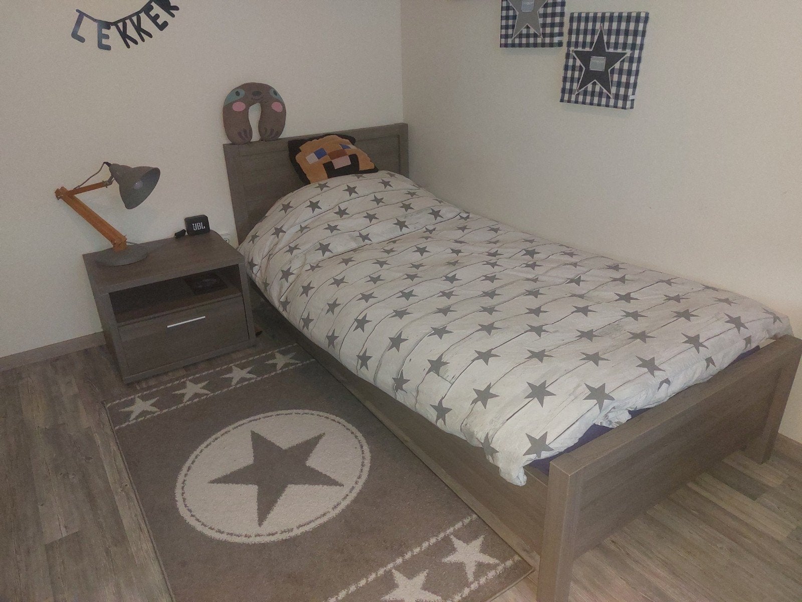 complete zo goed als nieuwe 1 persoons slaapkamer ( kind ), 85 tot 100 cm, Zo goed als nieuw, 180 cm of meer, Ophalen