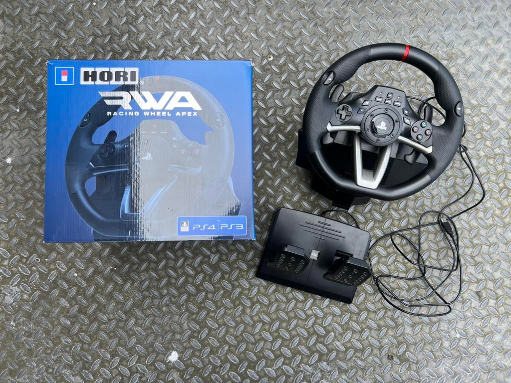 Hori RWA racing wheel apex PS4 PS3 gaming stuur pedalen, Rwa, PlayStation 3, Ps3 ps4, Hori