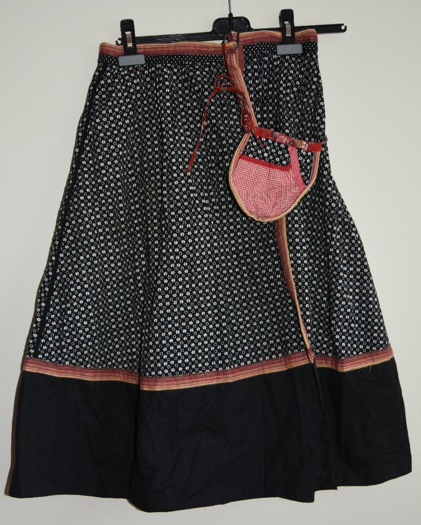 Omkeerbare wikkel rok maat S Boho polkadots, Verzenden, Gedragen, Maat 36 (S), Onder de knie