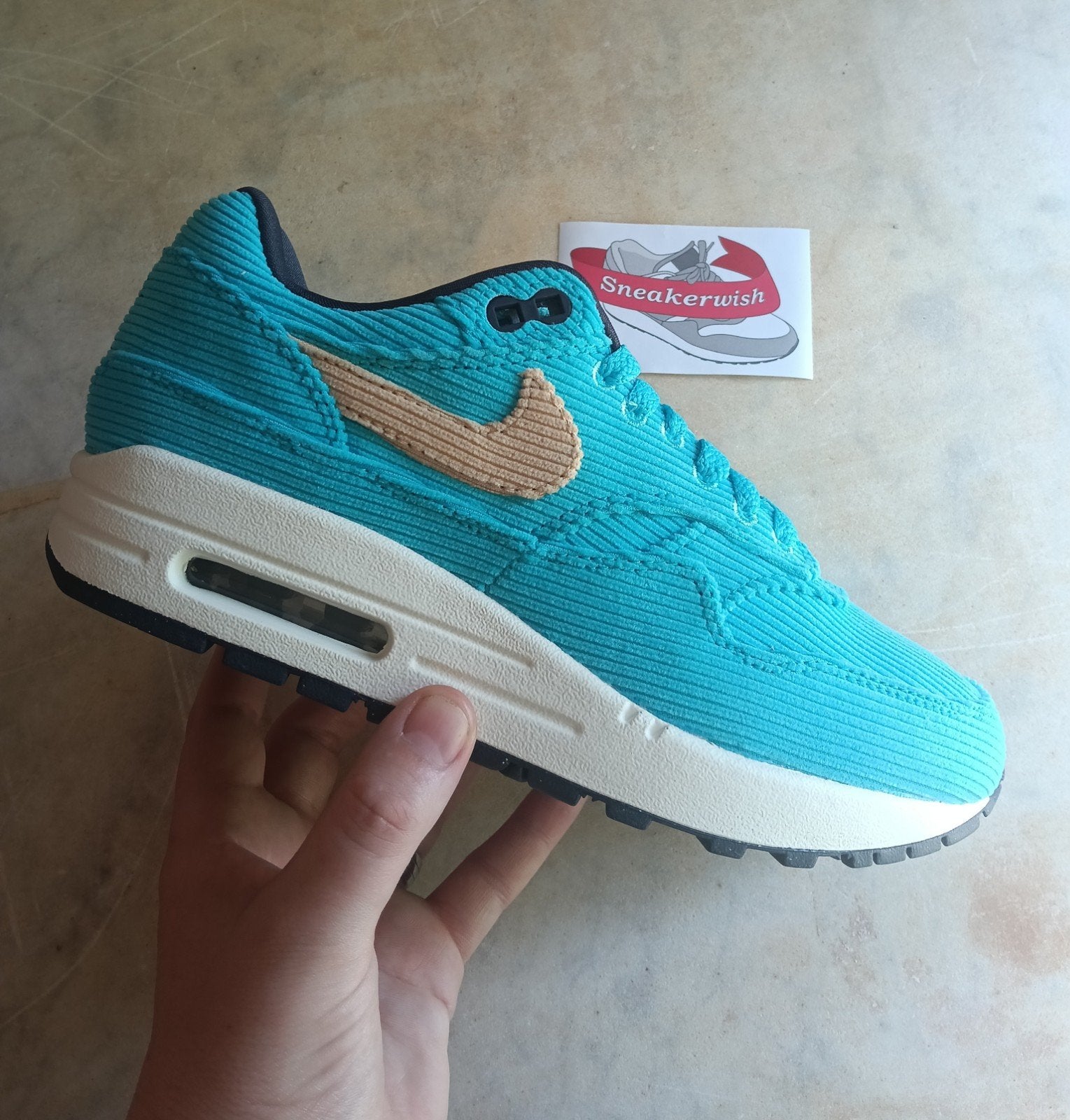 Nike Air Max 1 Corduroy Baltic EU 36, Blauw, ., Nike, Nieuw