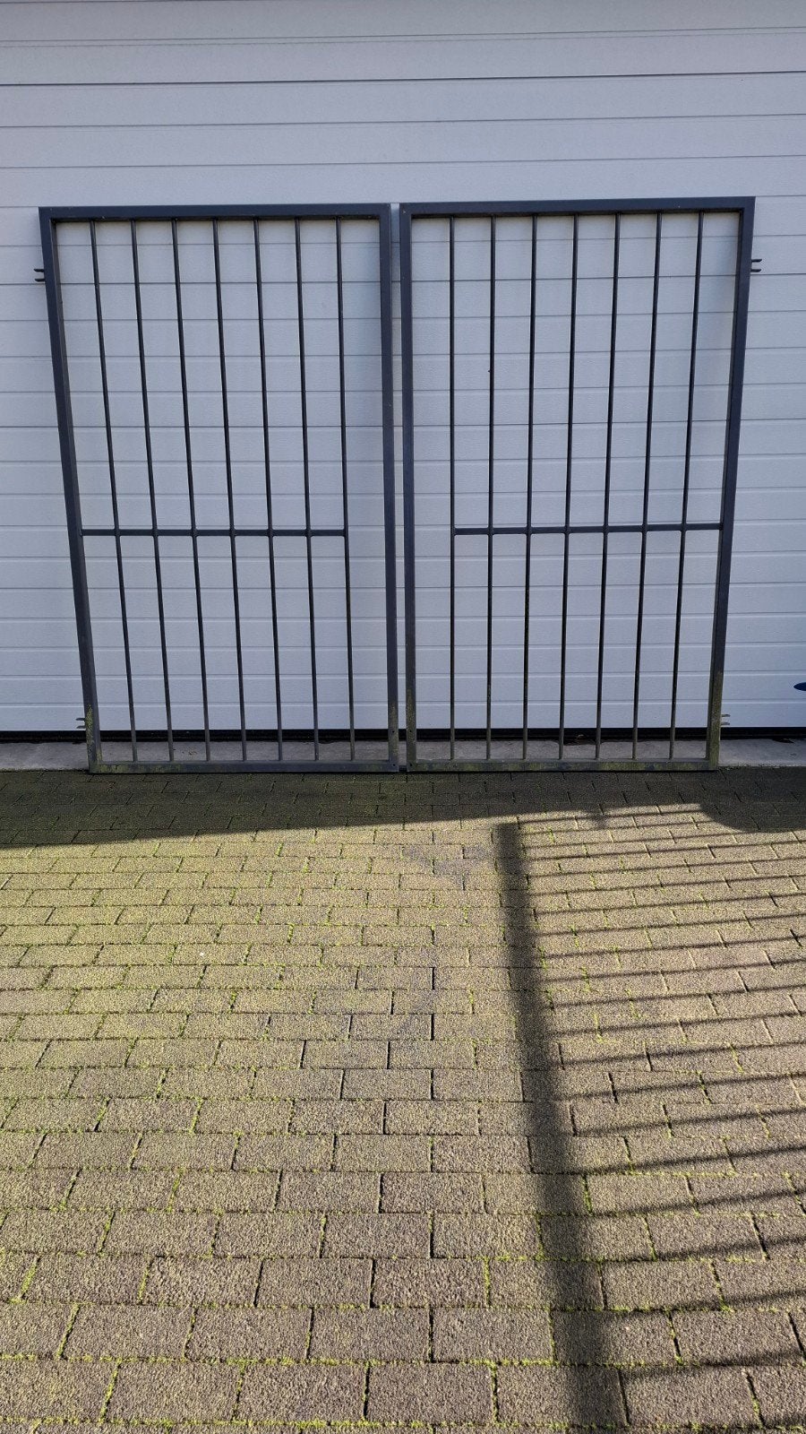 Poort, 2 delen. Verzinkt en gecoat, Tuin en Terras, Tuinhekken en Hekwerk, Ophalen, IJzer, Sierhekwerk