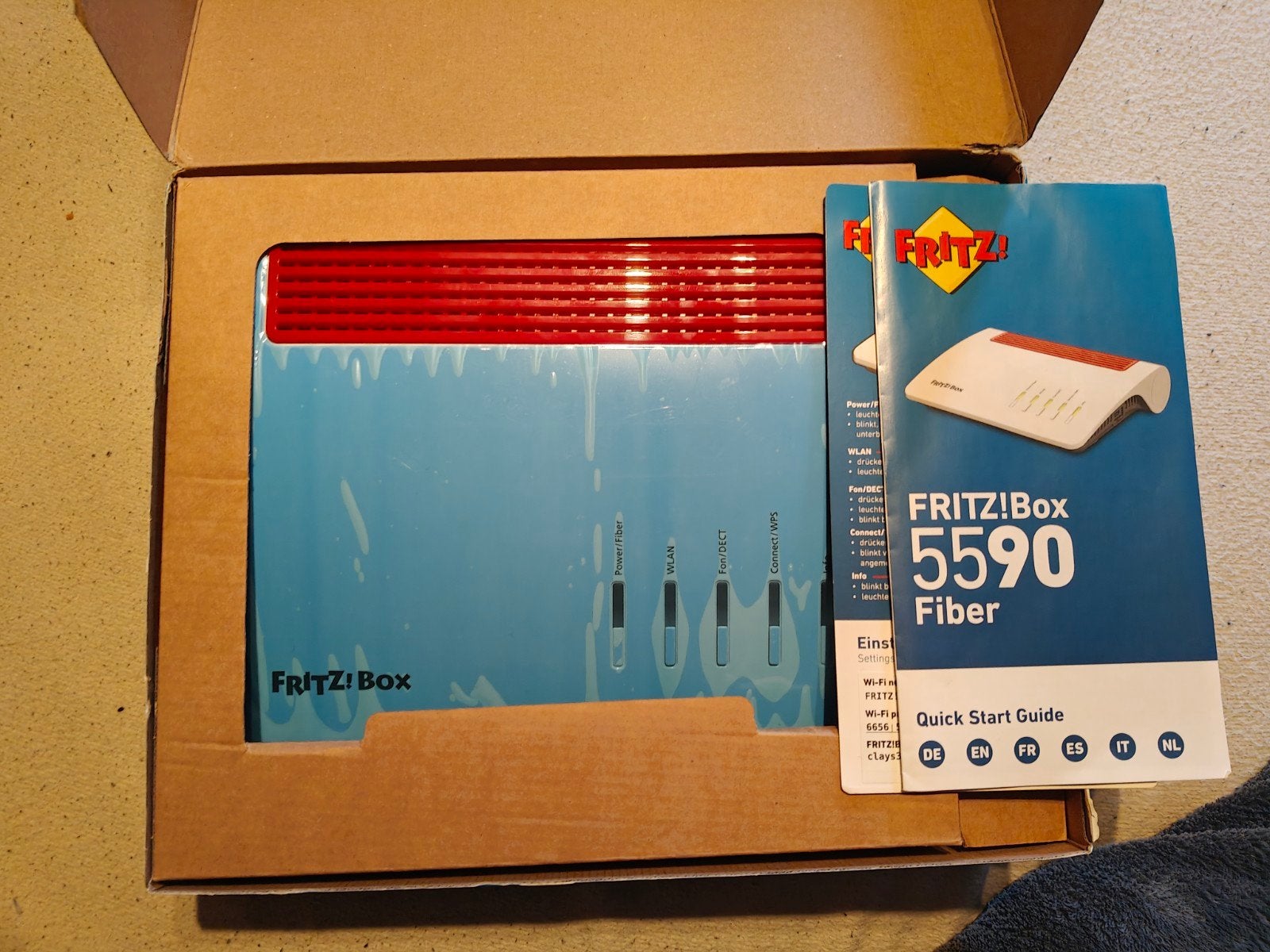 FRITZ!Box 5590 plus SFP+ module, Ophalen of Verzenden, Nieuw, Router met modem, AVM FRITZ!Box