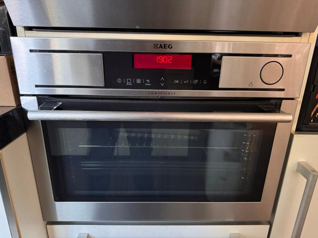 AEG Combi stoomoven KS8404001M, Ophalen, 45 tot 50 cm, Gebruikt, Hete lucht