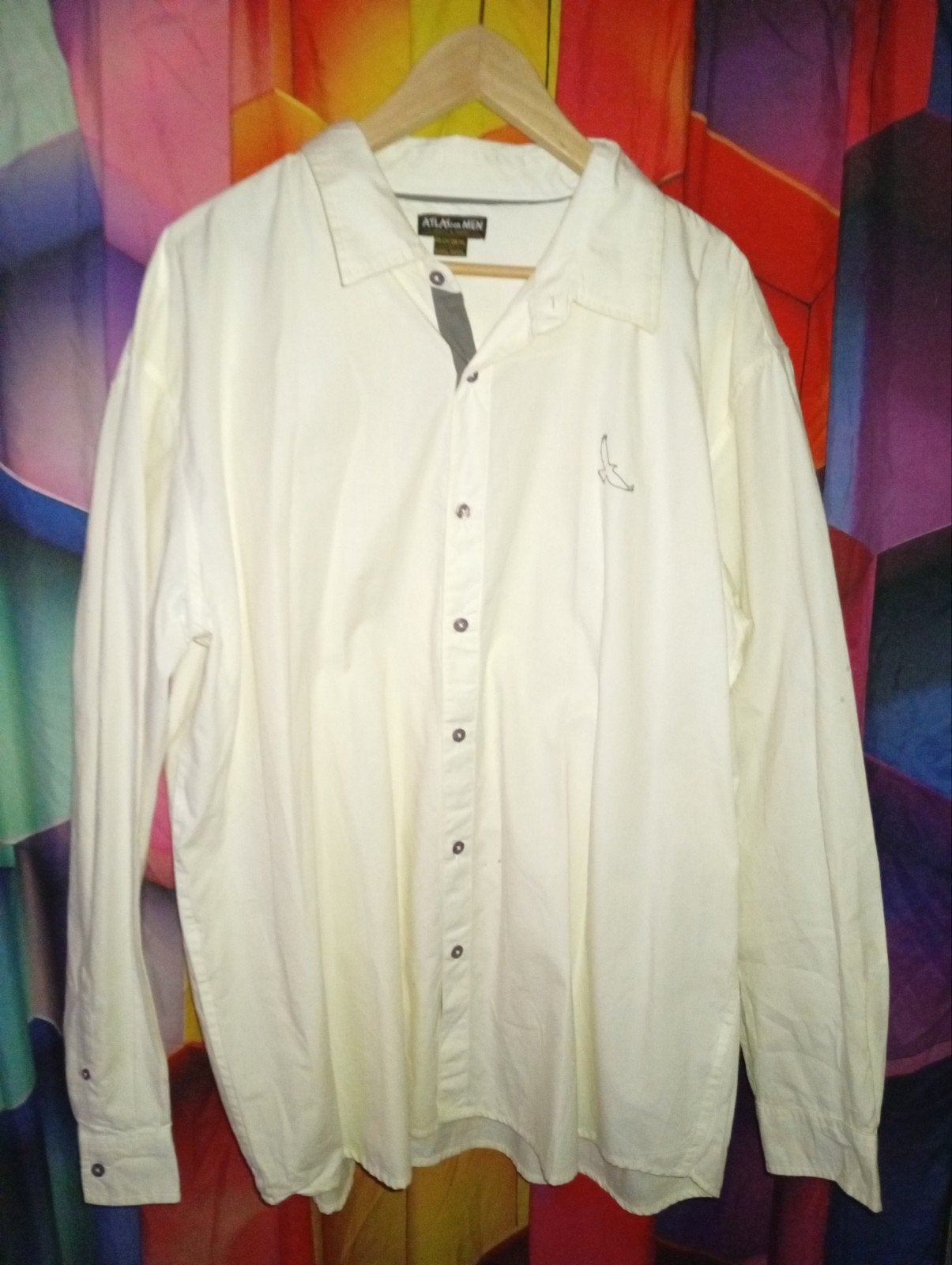 Atlas for Men overhemd 4XL, lichtblauw en wit, Kleding | Heren, Meerkleurig, Ophalen of Verzenden, Overige halswijdtes, Atlas for Men
