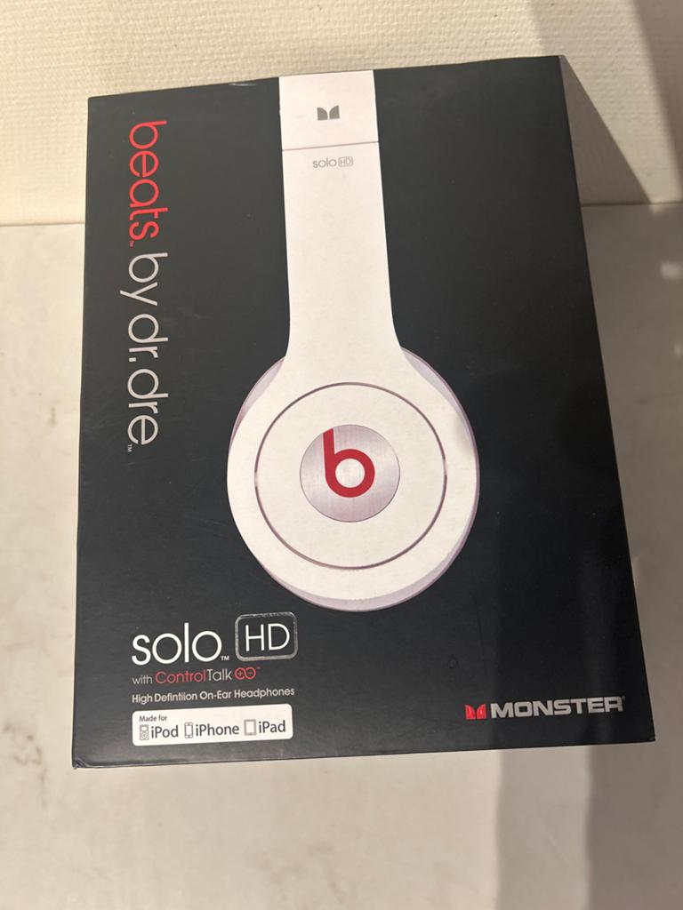 Beats by Dr. Dre Solo HD Koptelefoon - Wit, Audio, Tv en Foto, Koptelefoons, Ophalen of Verzenden, Zo goed als nieuw, Op oor (supra aural)