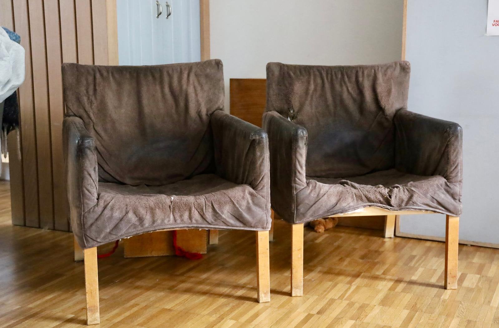 Designstoelen Gerard van den Berg, Ophalen, Gebruikt, Twee, Bruin