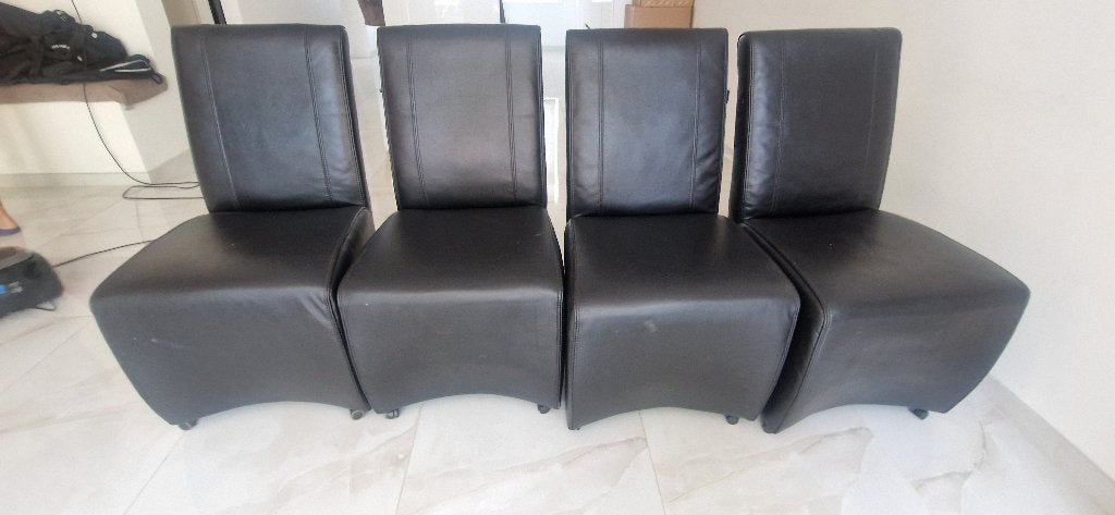 Eettafel met stoelen, Ophalen, Gebruikt, 50 tot 100 cm, 150 tot 200 cm