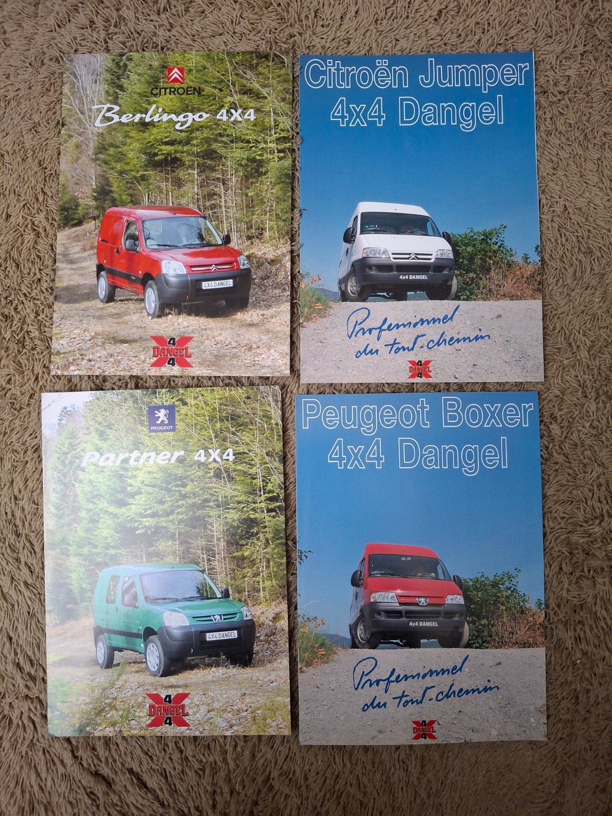 lot autofolders Dangel 4x4, Verzenden, Zo goed als nieuw, Algemeen