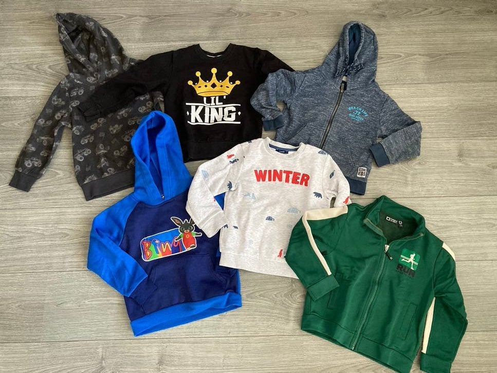 Pakket met 7 truien / vesten jongen maat 110, Ophalen of Verzenden, Maat 110