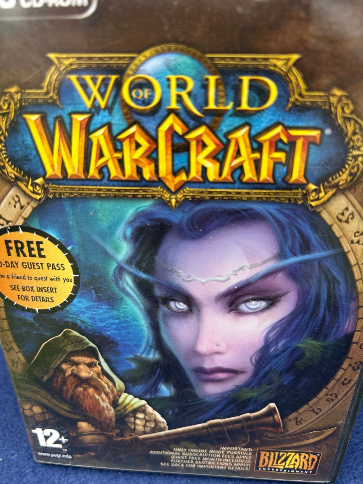 World of Warcraft PC CD-ROM - Klassieke RPG Ervaring, Ophalen, Online, Gebruikt, Role Playing Game (Rpg)