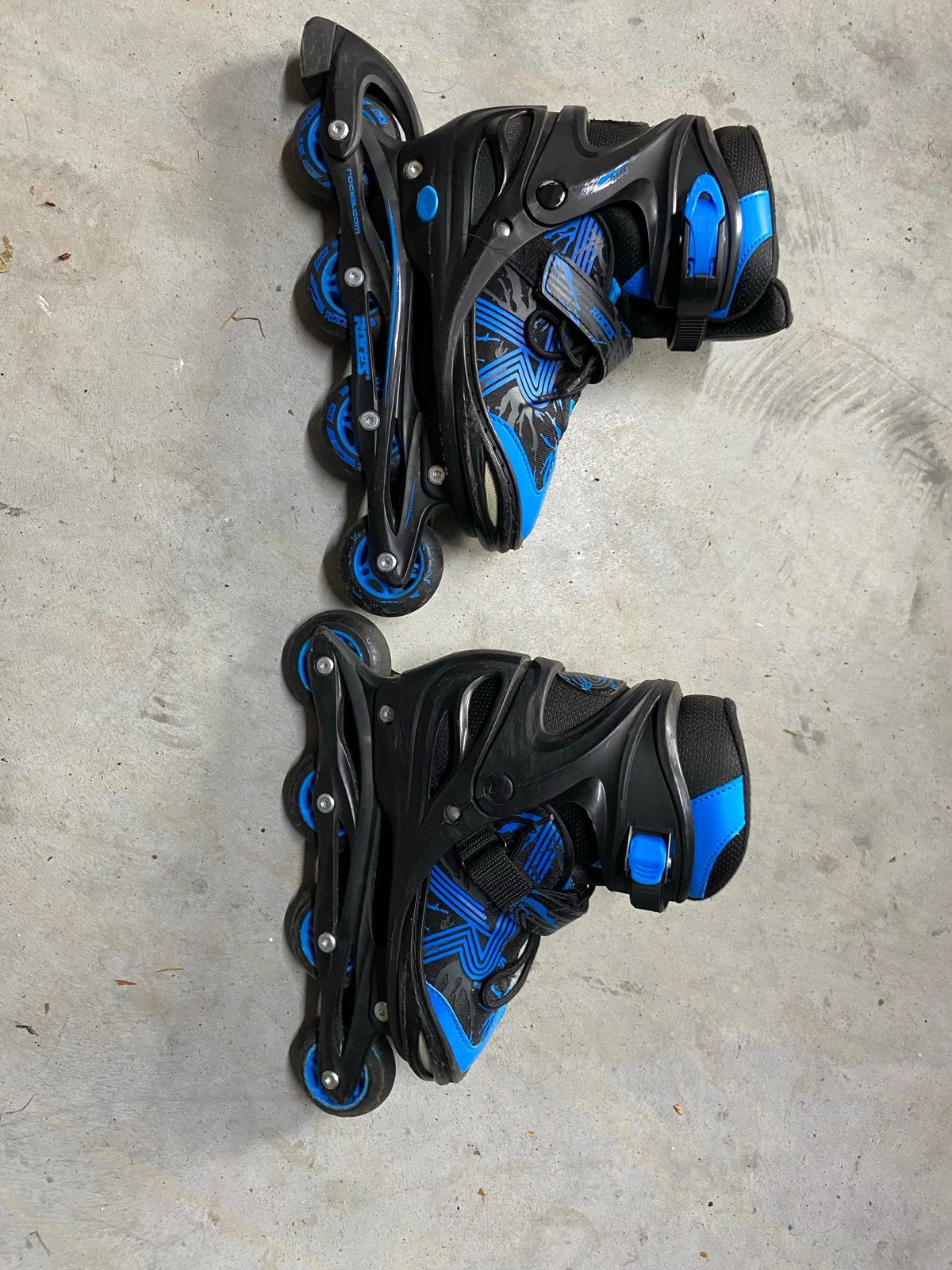 Verstelbare Inline Skates - Maat 38-41 - Zwart/Blauw, Overige merken, Kinderen, Ophalen of Verzenden, Inline skates 4 wielen