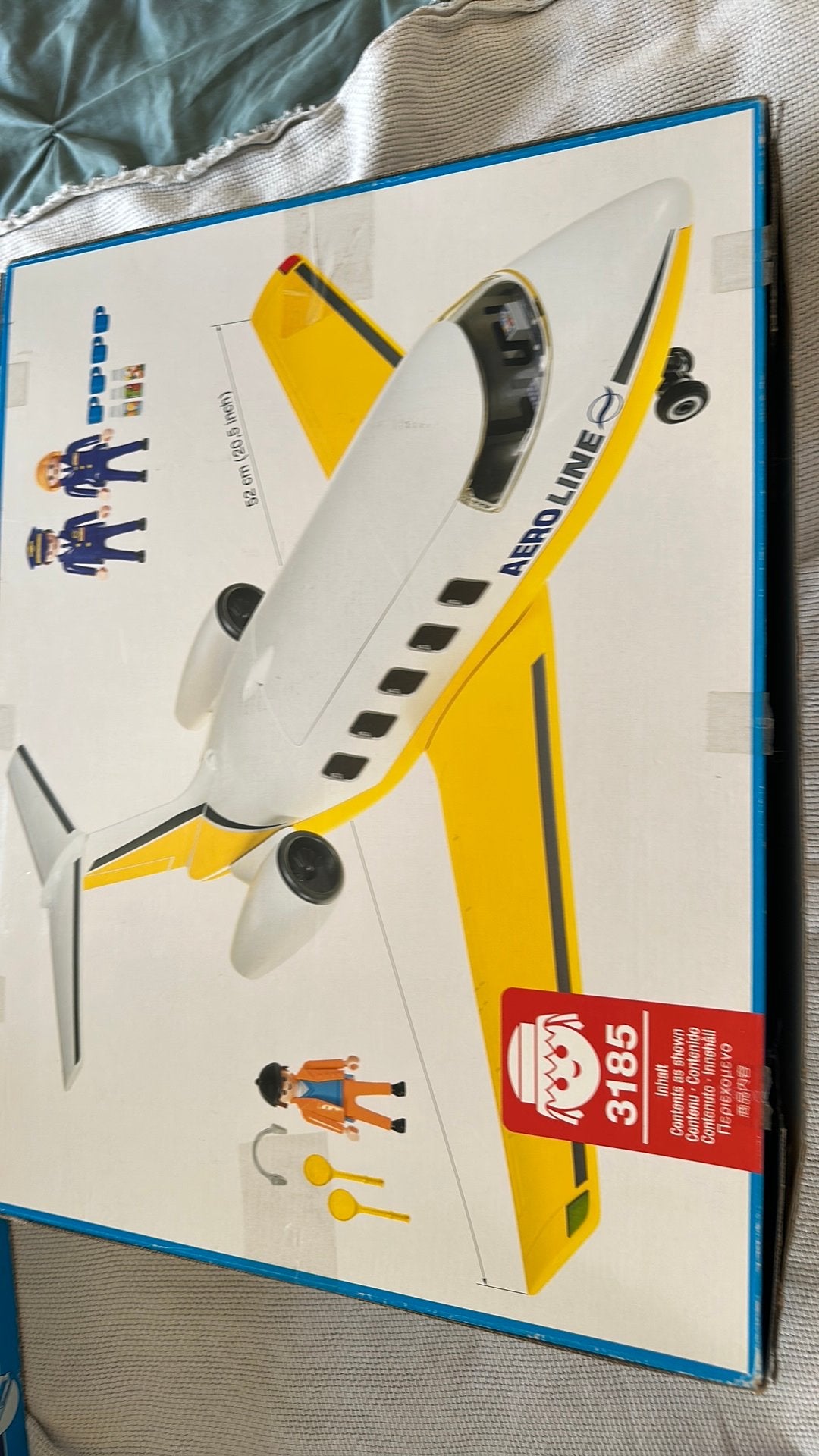 Playmobil vliegtuig. 3185, Ophalen of Verzenden, Zo goed als nieuw