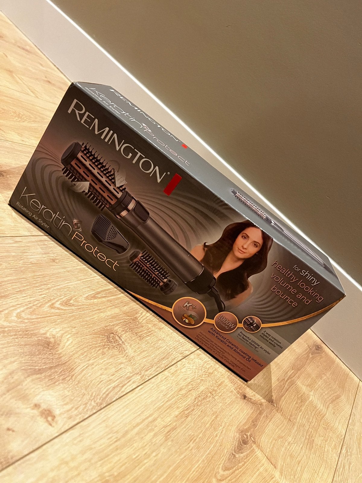 Remington Keratin Protect Roterende Föhnborstel AS8810, Ophalen of Verzenden, Zo goed als nieuw, Haarverzorging