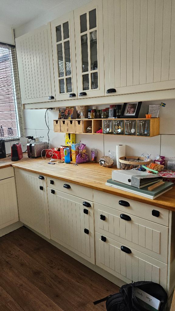 Gratis keuken (zelf demonteren en afhalen), Huis en Inrichting, Keuken | Complete keukens, Ophalen, Gebruikt, U-keuken, Wit