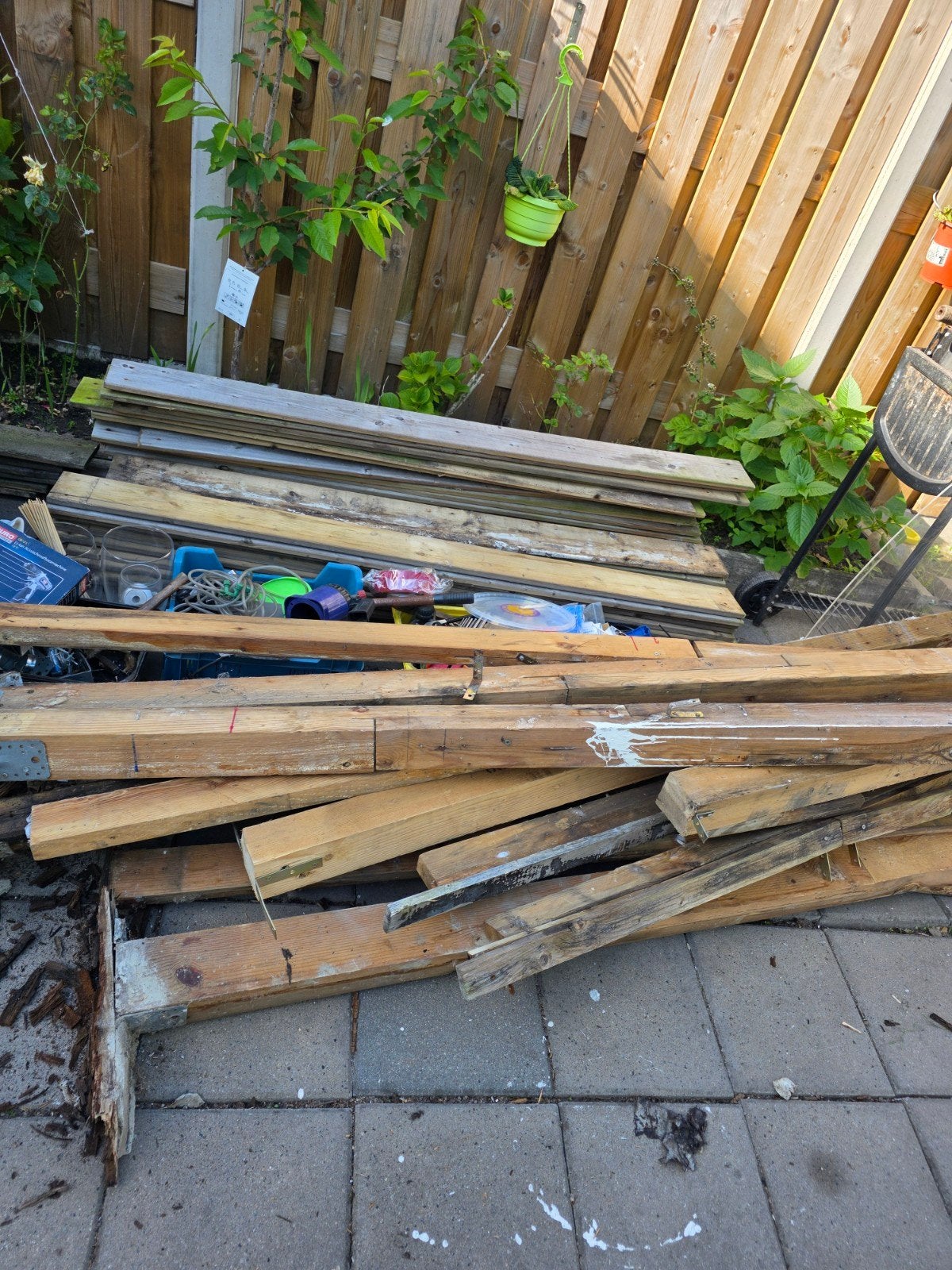Gratis partij gebruikte houten planken en balken, Gebruikt, Overige typen, Ophalen of Verzenden, Minder dan 200 cm