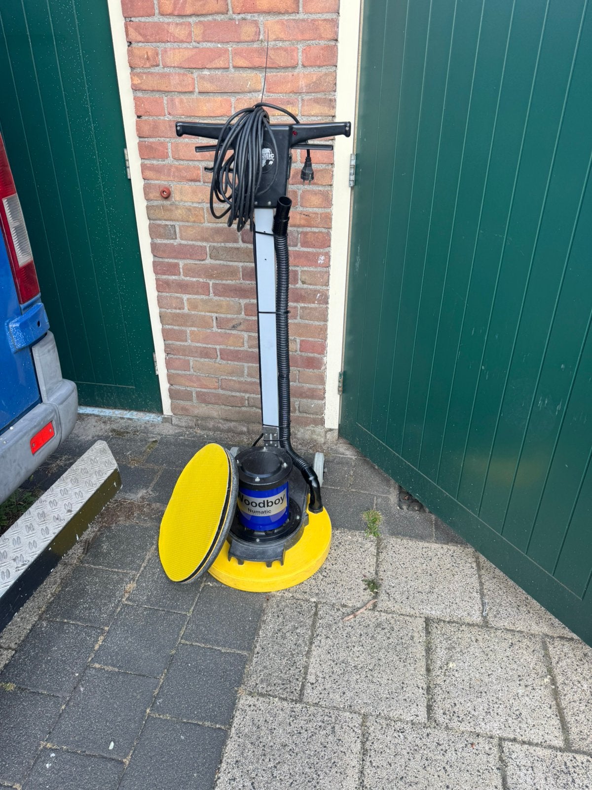 Numatic schuurmachine woodboy, Ophalen, Zo goed als nieuw, Minder dan 600 watt, Bandschuurmachine