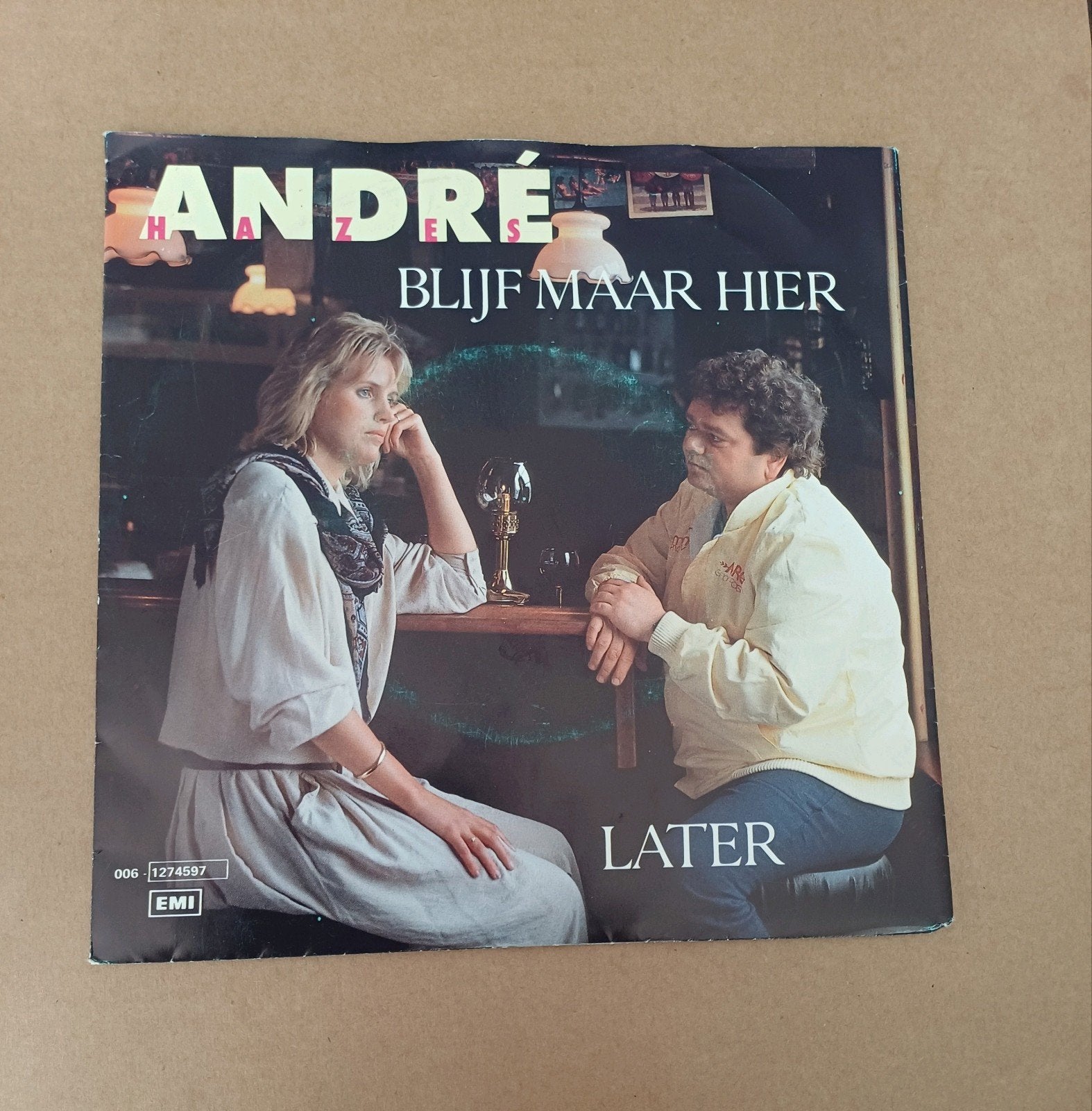 André Hazes  - Blijf Maar Hier, Cd's en Dvd's, Vinyl Singles, Gebruikt, 7 inch, Ophalen of Verzenden, Pop