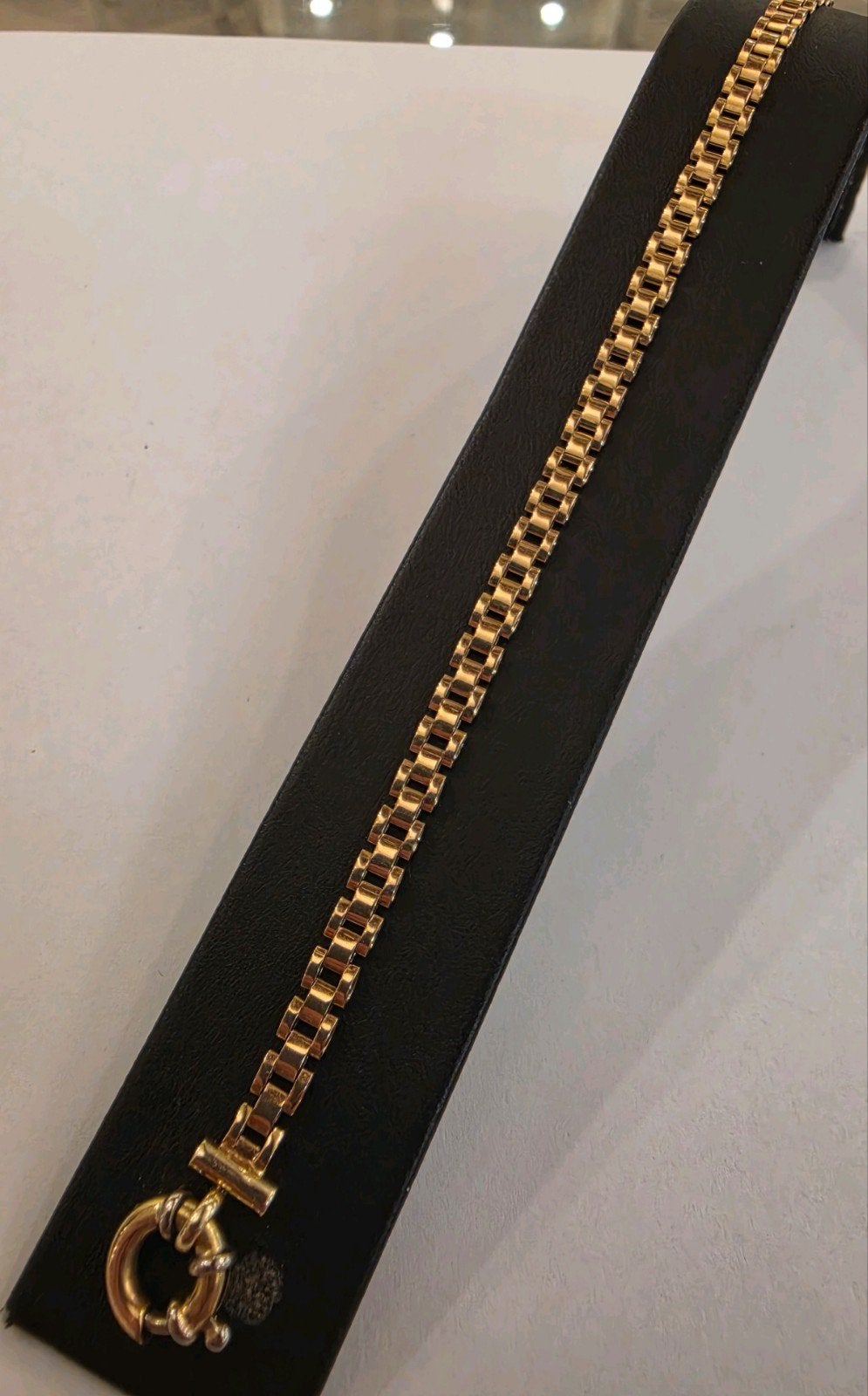 14 karaats gouden Rolex schakel armband met boeislot goud, Ophalen of Verzenden, Zo goed als nieuw, Goud, Goud