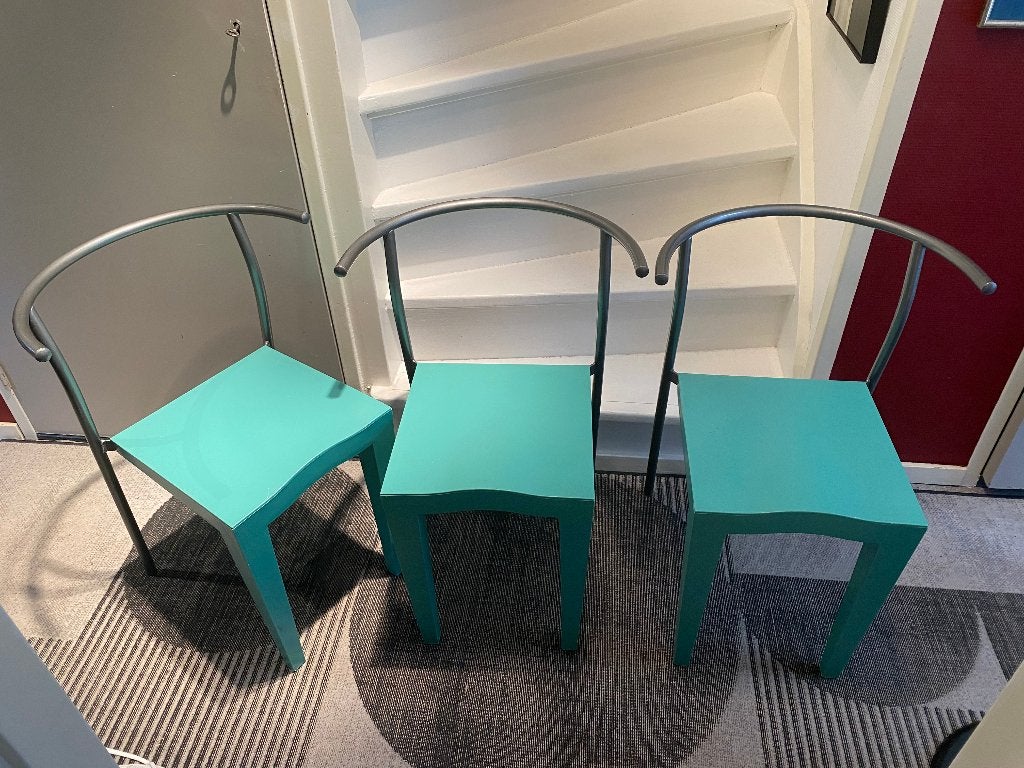 stoelen 3x Dr.Glob Kartell stoelen (Starck ontwerp), Ophalen, Overige kleuren, Drie, Zo goed als nieuw