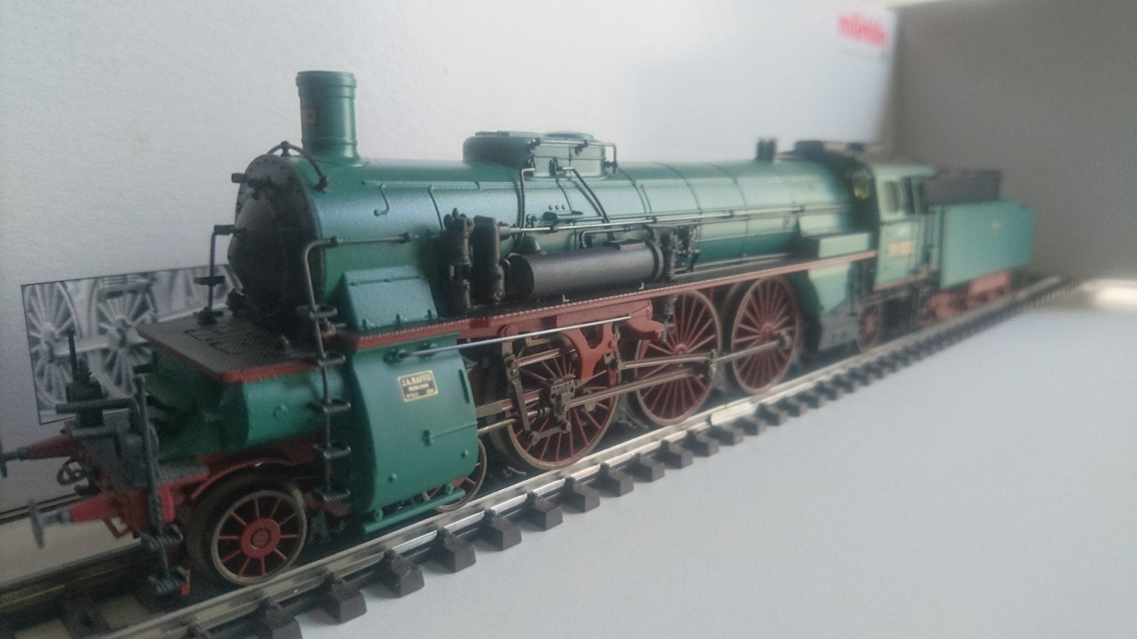 Marklin -Sneltreinlocomotief Badische IVh - Mfx+Geluid+Sinus, Ophalen, Wisselstroom, Locomotief, Zo goed als nieuw