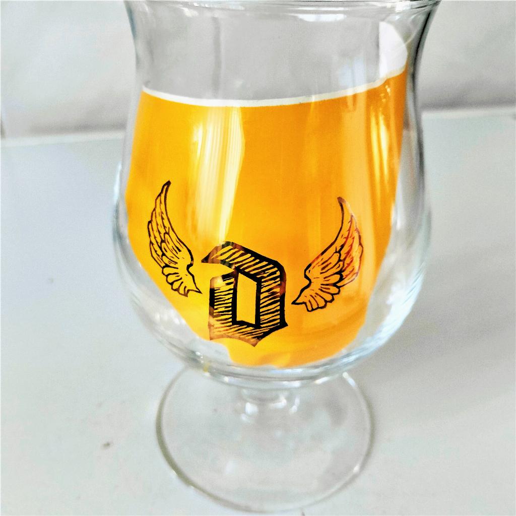2 Duvel glazen 'Golden wings', Verzamelen, Ophalen of Verzenden, Nieuw, Glas of Glazen, Duvel