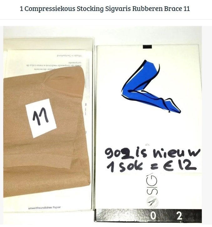 1 Compressiekous Stocking Sigvaris Rubberen Brace n 11 Kous, Ophalen of Verzenden