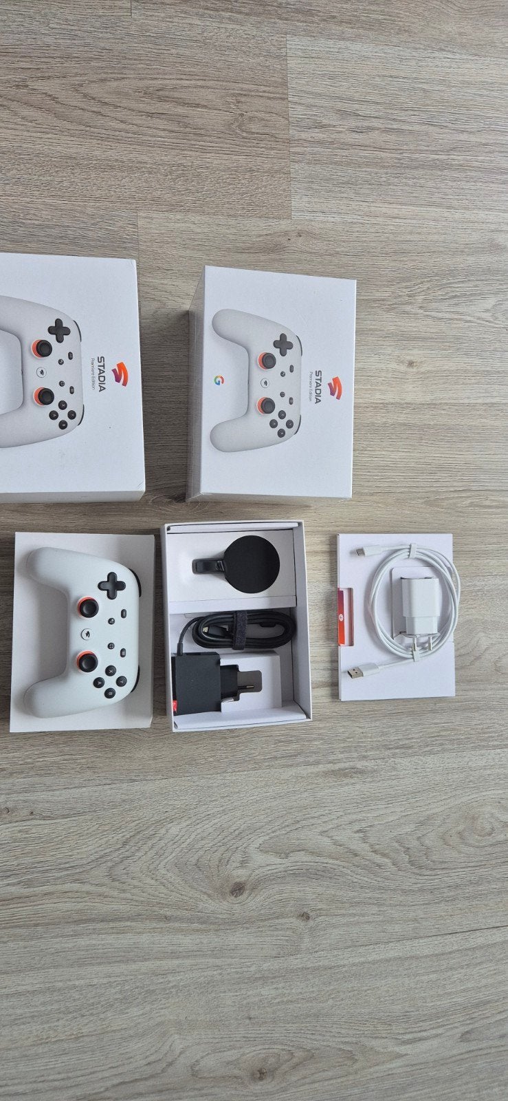 Google Stadia Controller en Chromecast Ultra (Nieuw), Spelcomputers en Games, Spelcomputers | Overige Accessoires, Google, Nieuw