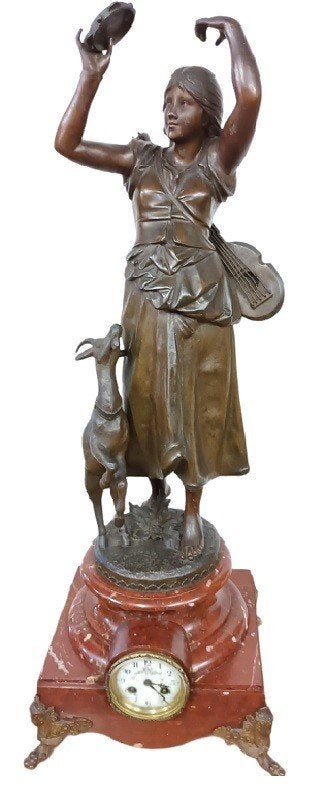 A.D. Mougin "Eugene Marioton" grote pendule, Ophalen