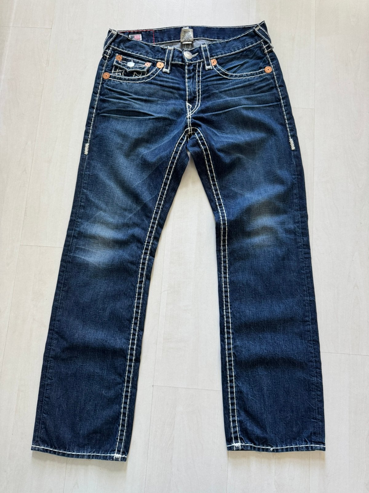 Spijkerbroek retro True Religion, Kleding | Heren, Ophalen of Verzenden, Nieuw, Blauw, W33 - W34 (confectie 48/50)