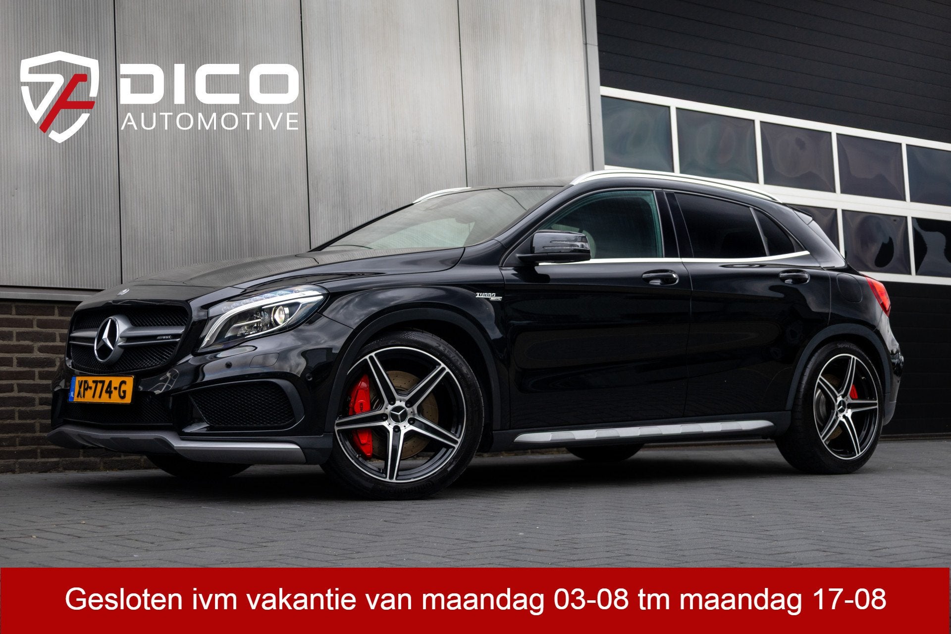 Mercedes-Benz GLA 45 AMG 361 pk 4MATIC AMG-Sportpakket / Xen, Gebruikt, 4 cilinders, Zwart, Automatische klimaatregeling