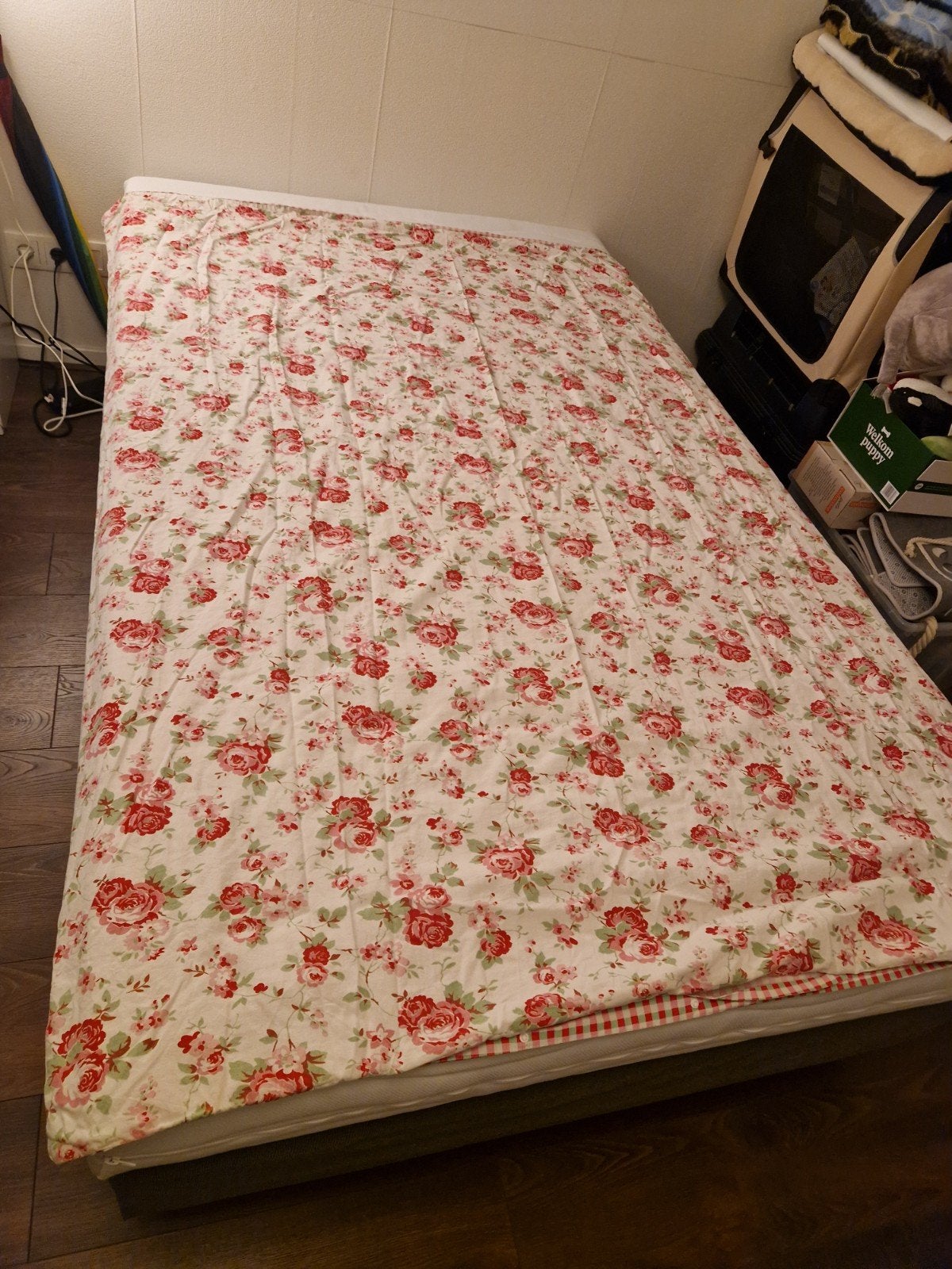 Eenpersoons dekbedovertrek IKEA - Bloemenprint, Gebruikt, Eenpersoons, Meerkleurig, Dekbedovertrek