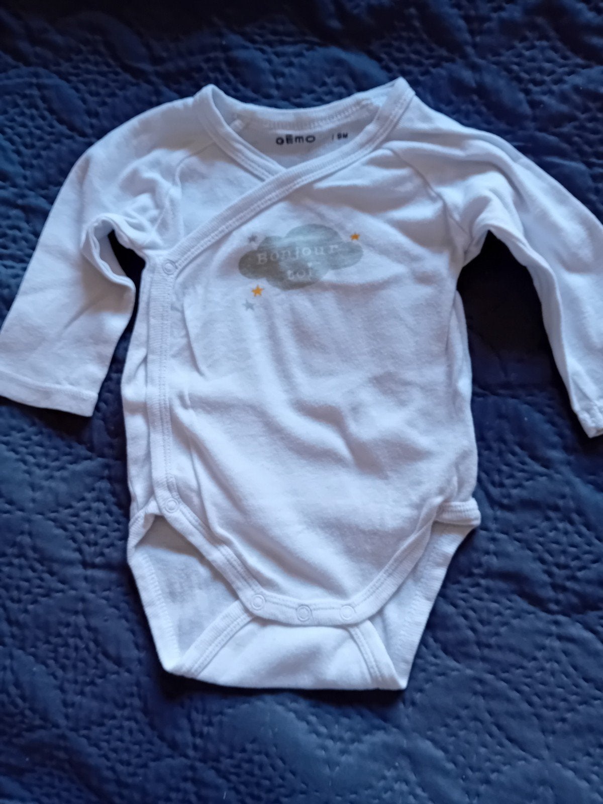 Gemo overslagromper lange mouw maat 74 (9 maanden) katoen, Nacht- of Onderkleding, Jongetje of Meisje, Gemo, Ophalen of Verzenden