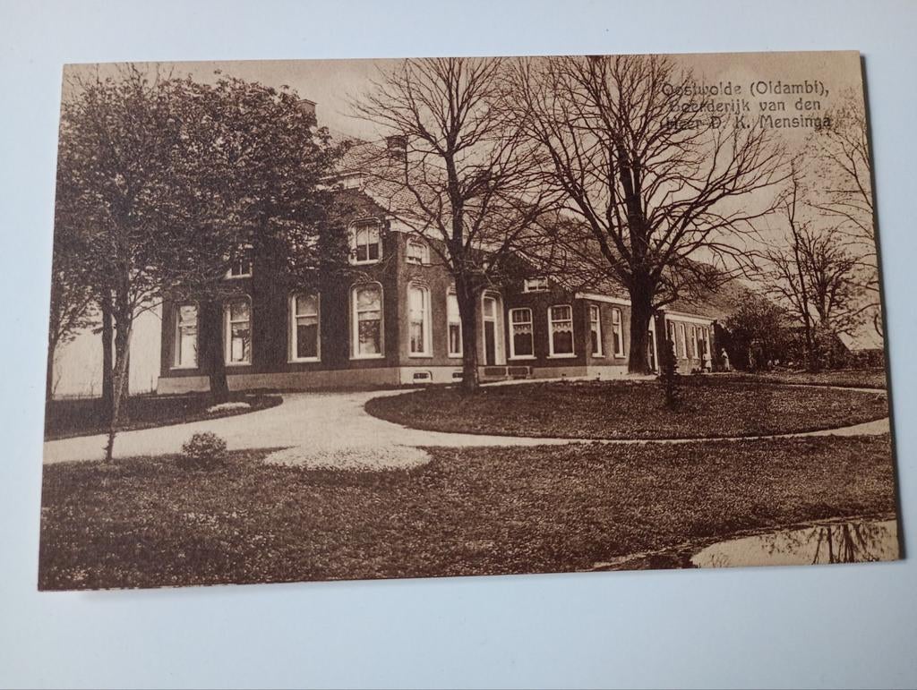 Oostwold Oldambt Boerderij D.K. Mensinga, Ophalen of Verzenden, 1920 tot 1940, Ongelopen, Groningen