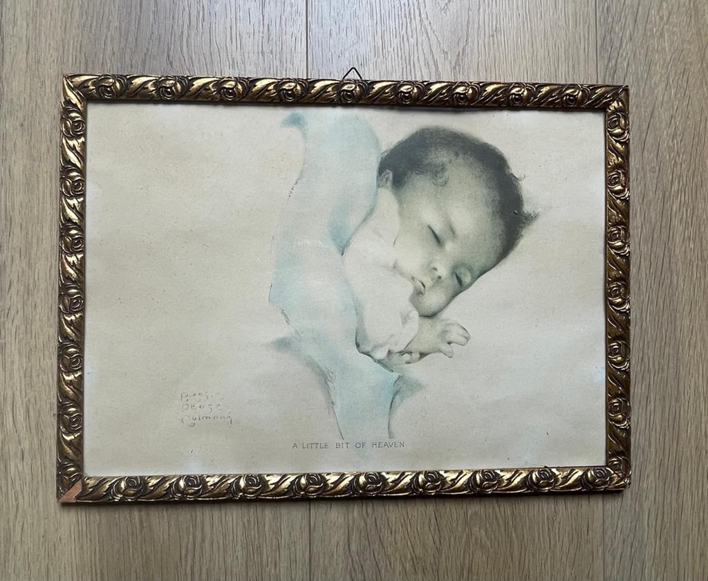 Vintage Bessie Pease Gutmann 'A Little Bit of Heaven' Lijst, Ophalen of Verzenden