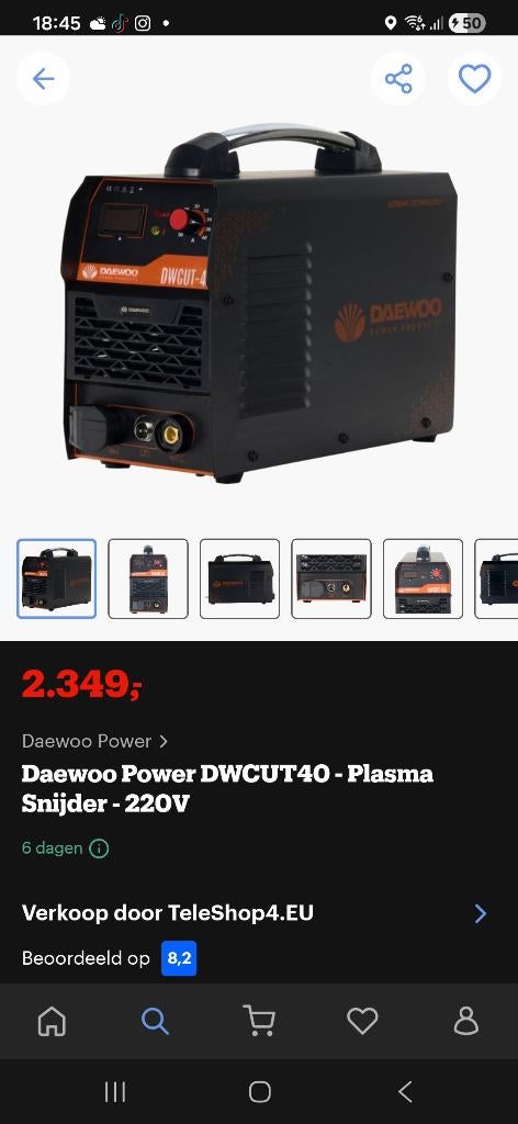 PLASMASNIJDERS DW-40 EN DW-60 BEIDEN SAMEN 700€!!!, Ophalen of Verzenden, Nieuw, 250 ampère of meer, Overige typen
