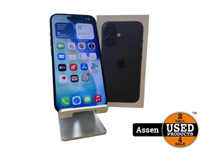 Apple iPhone 16 128GB | Accu 100% | Garantie Tot 08-06-2027, Apple, Zo goed als nieuw, Support@apple.com, One Apple Park Way
Cupertino, CA 95014
United States