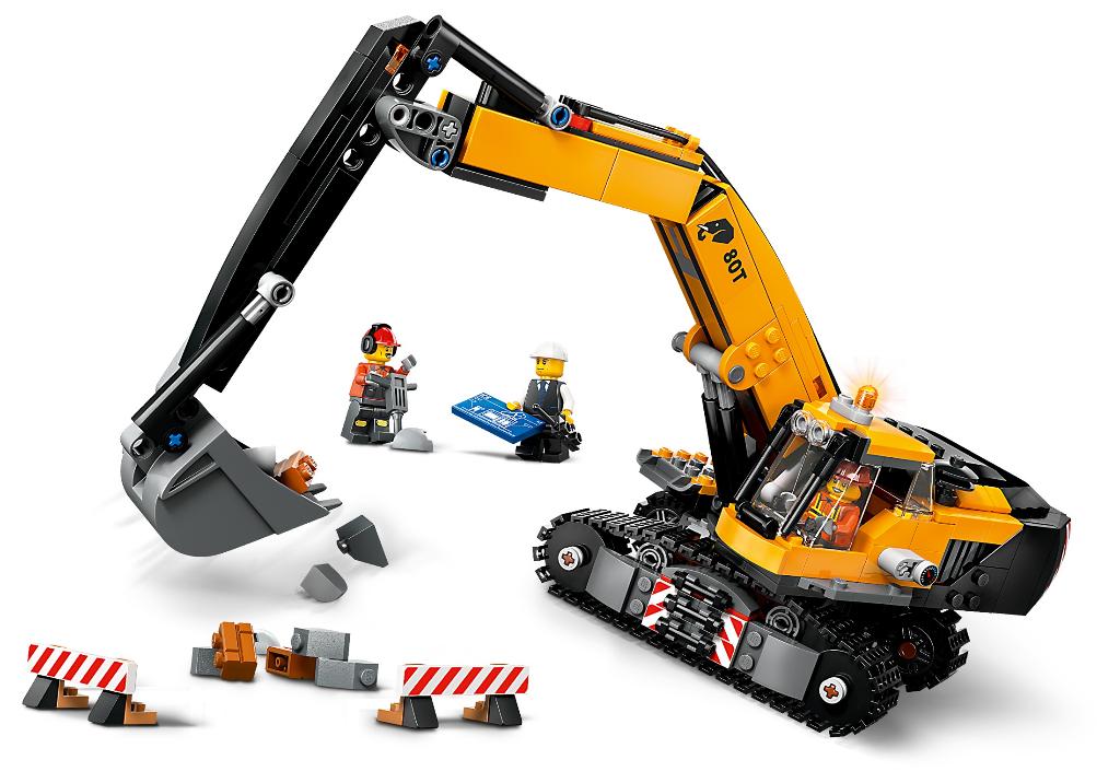 LEGO City 60420 Gele Graafmachine Rupskraan 633 delig, Ophalen of Verzenden, Nieuw, Complete set, Lego