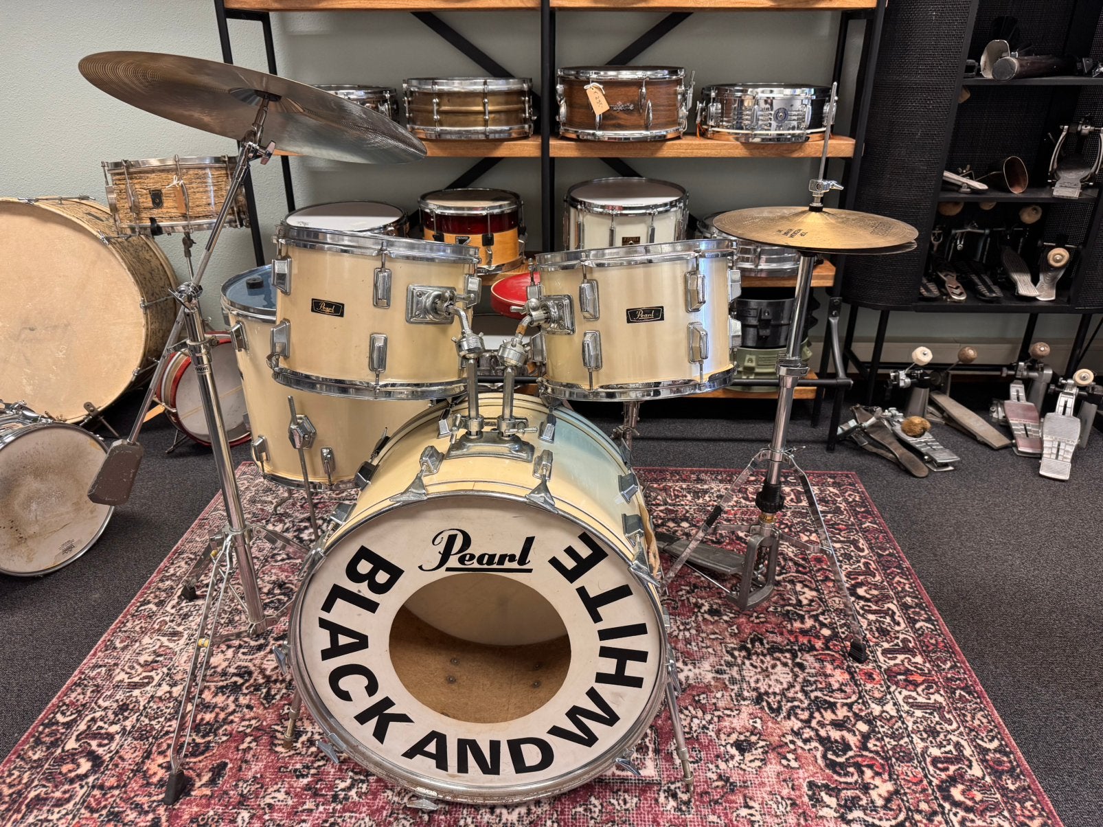 Compleet Pearl Drumstel incl Bekkens, Ophalen, Pearl, Pearl, Zo goed als nieuw