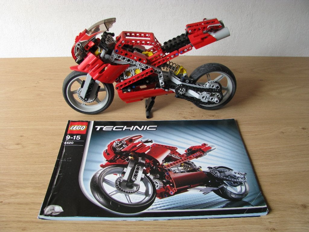 Lego Technic - 8420 - Street Bike, Ophalen, Lego, Compleet, Zo goed als nieuw